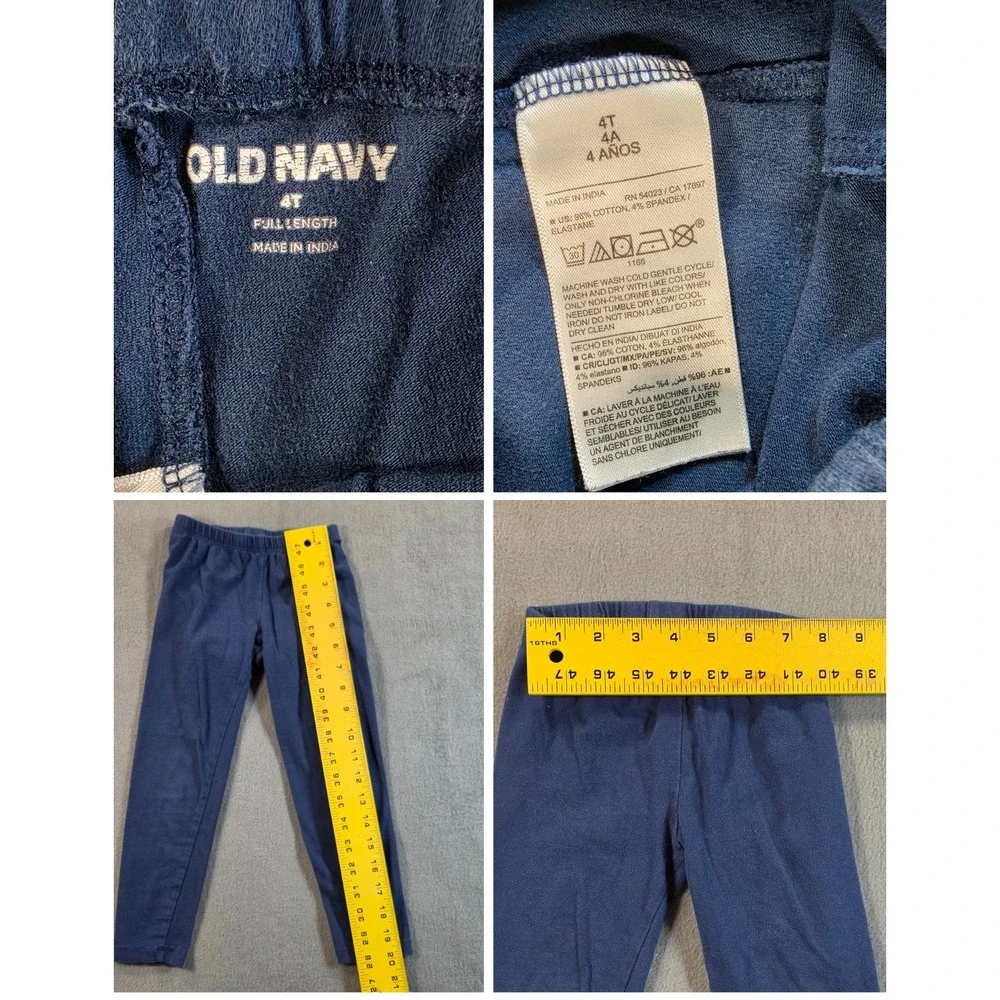 Old Navy Toddler Outfit Bundle 4T Girls Sweatshirt Leggings Tops Everyday Set